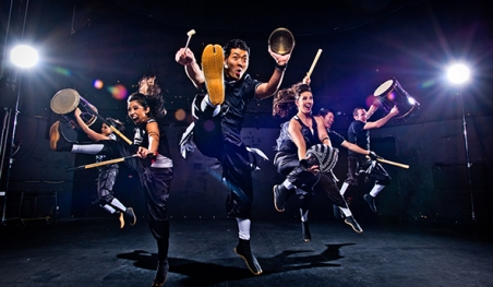 Artistic Director Masato “Maz” Baba (center) and TAIKOPROJECT.